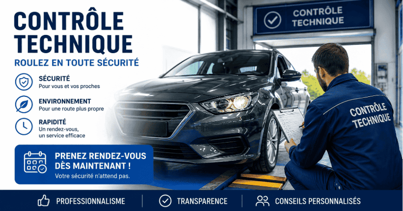 Prise de RDV contrôle technique Lesquin